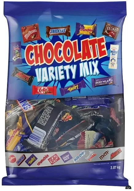 Chocolate Variety Mix Pieces 150 Pieces 2.07kg