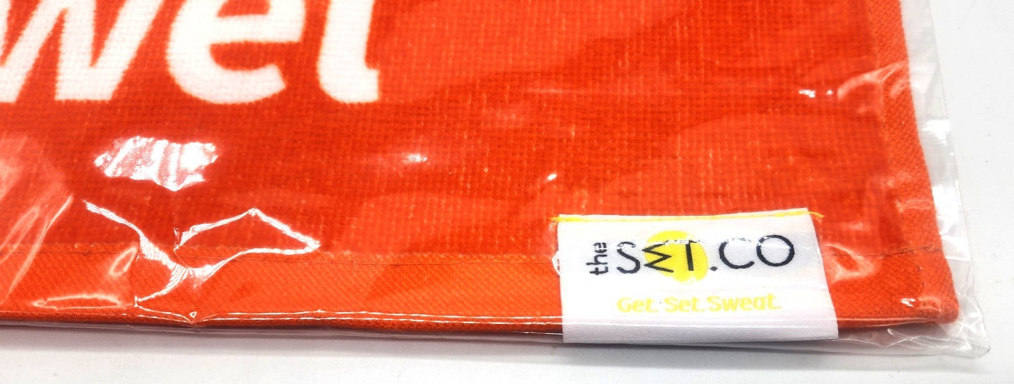 The Set Co Motivational Gym Face Towel Don't Throw in the Towel 100% Cotton Wipe