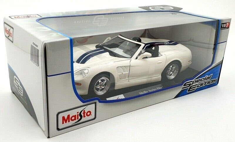 Maisto 1:18 Scale 1999 Special Edition Shelby Series One White Die Cast Car