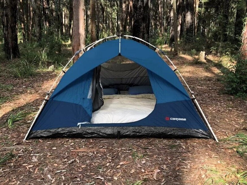 Caribee Spider 4 Easy Up Tent For 4 Adults or Two Adults Plus Hike Packs