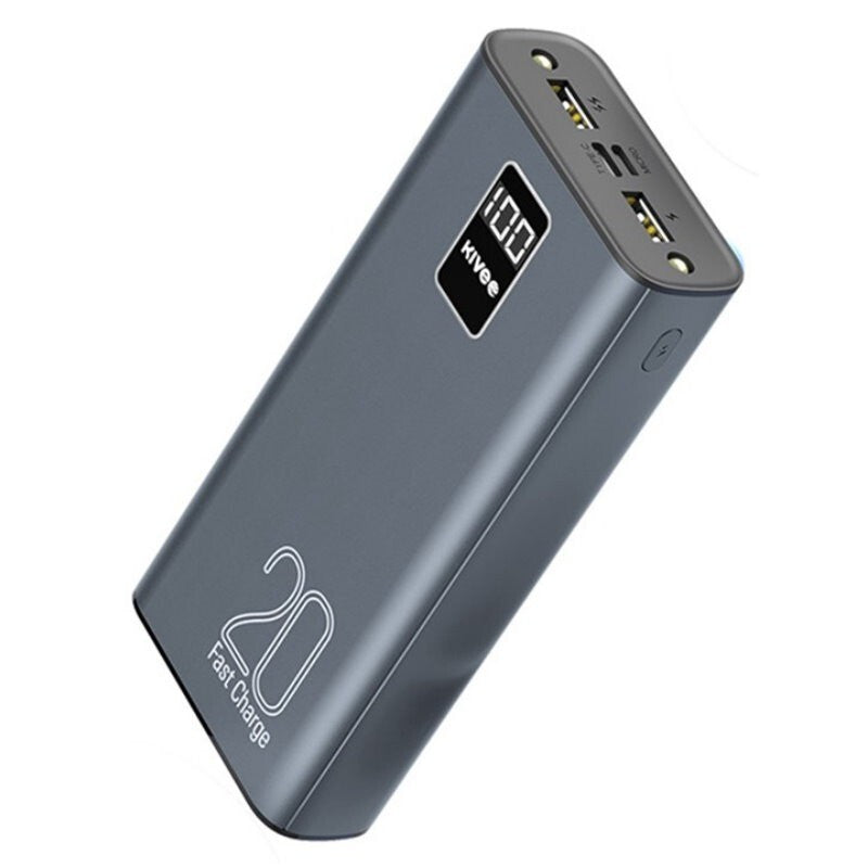 KIVEE 20000mAh Power Bank Digital Display Portable Battery USB-C Fast Charger