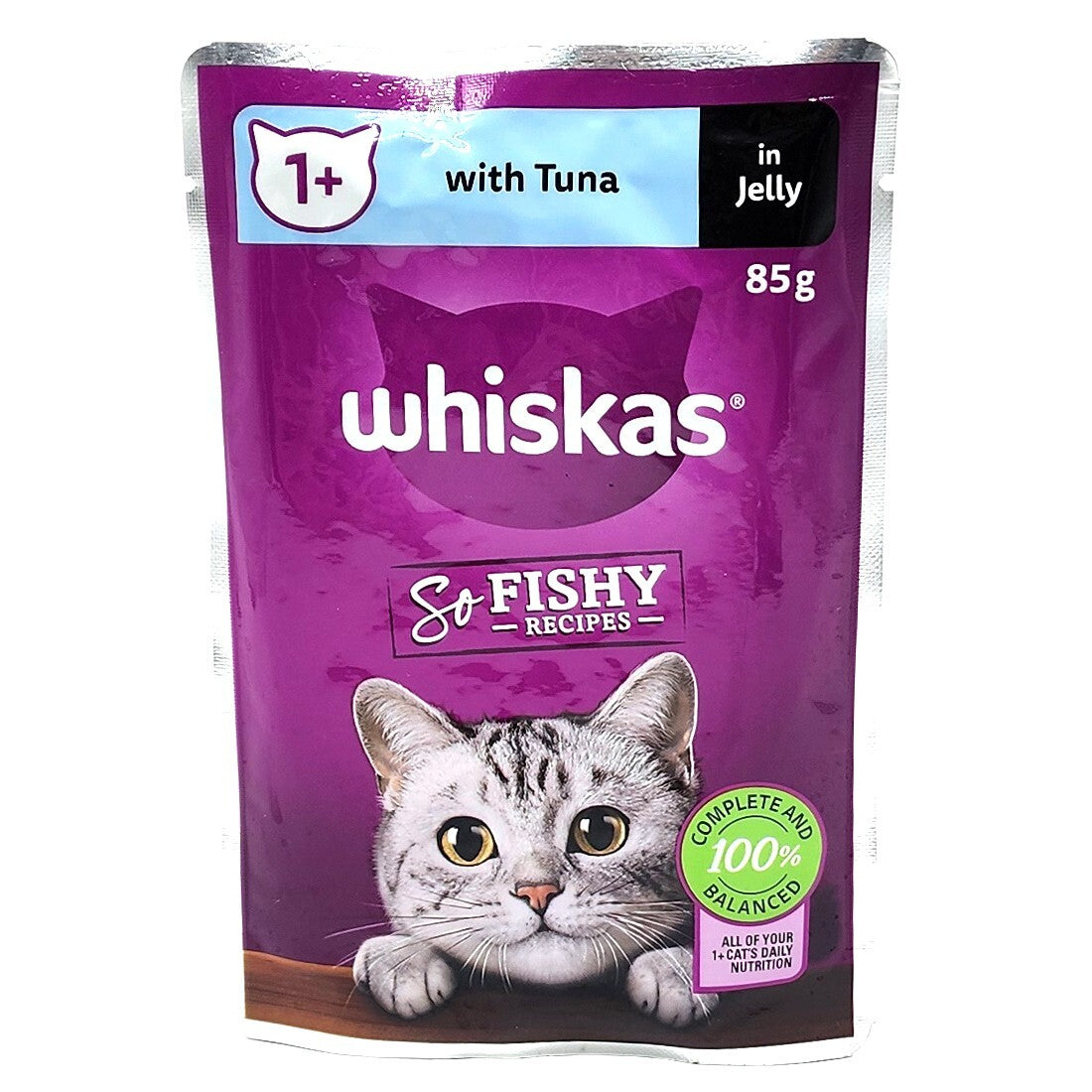 60 x 85g Whiskas Wet Cat Food Ocean Fishy Recipes Tuna Salmon Mackerel Real Fish