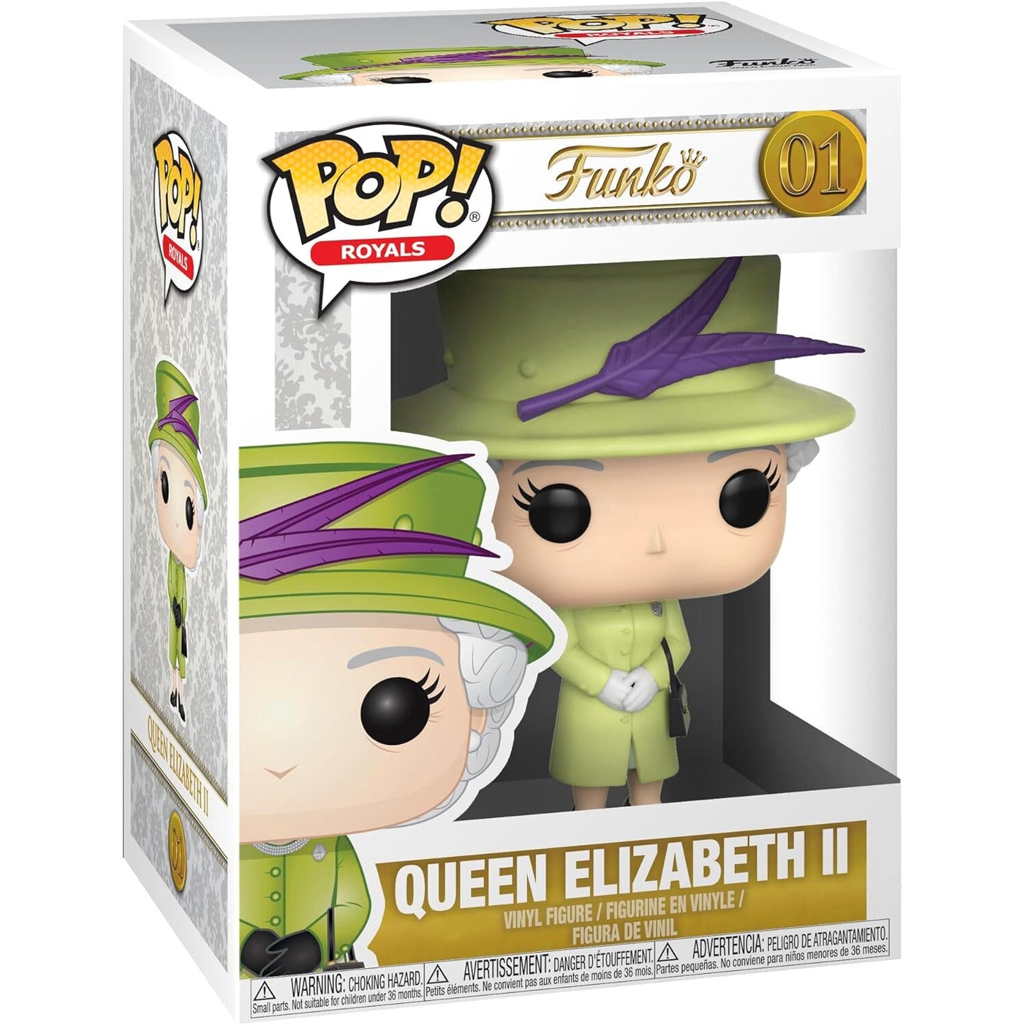 Funko Royal Family Queen Elizabeth II Green Dress Pop! Royal Vinyl Figure no 01