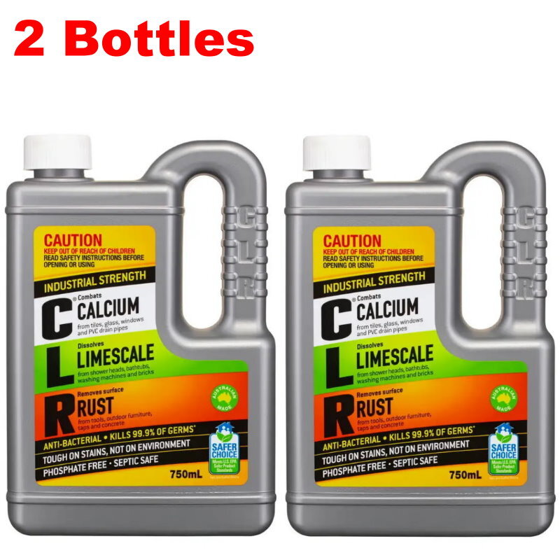 CLR Multipurpose Cleaner Calcium, Lime, Rust, Stain Remover 750mL Clean Safe