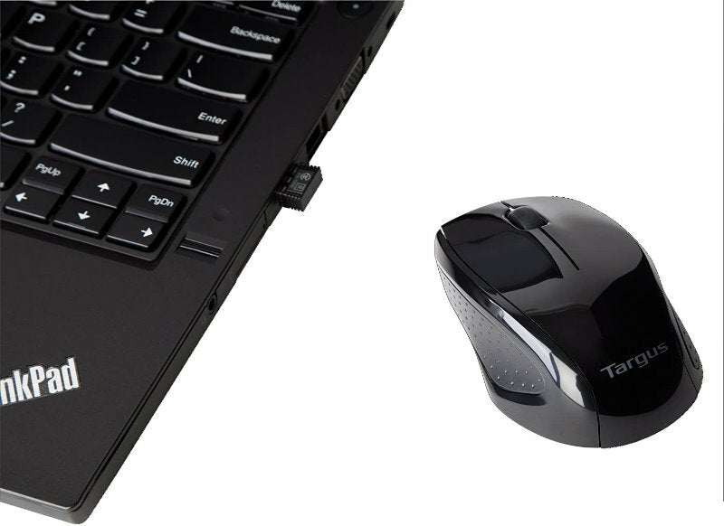 Targus W571 Wireless 2.4 GHz Optical Mouse For PC, Mac, Laptop - Black
