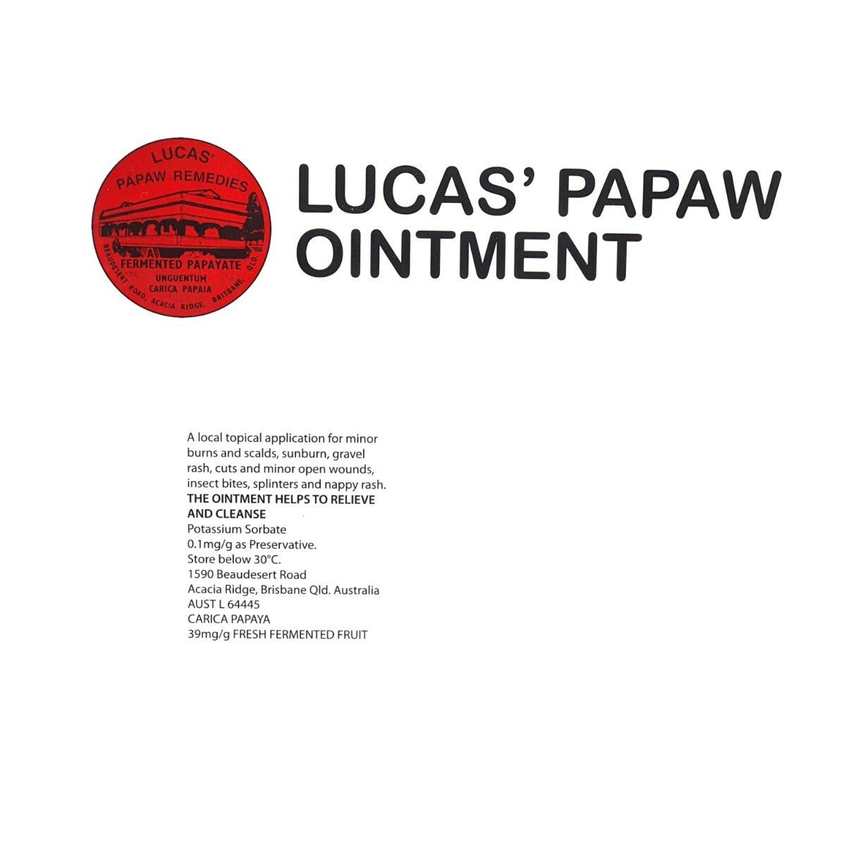 Lucas Papaw Ointment 4 x 25g Portable Handy Cream Tube Nappy Rash Cracked Skin