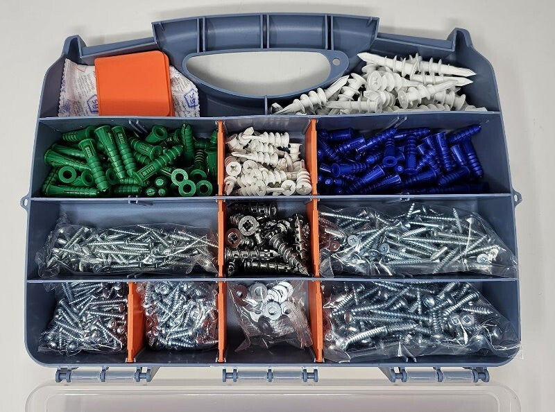 Richelieu 700 Piece Household Anchor & Hardware Kit w/ Storage Case, Compartment