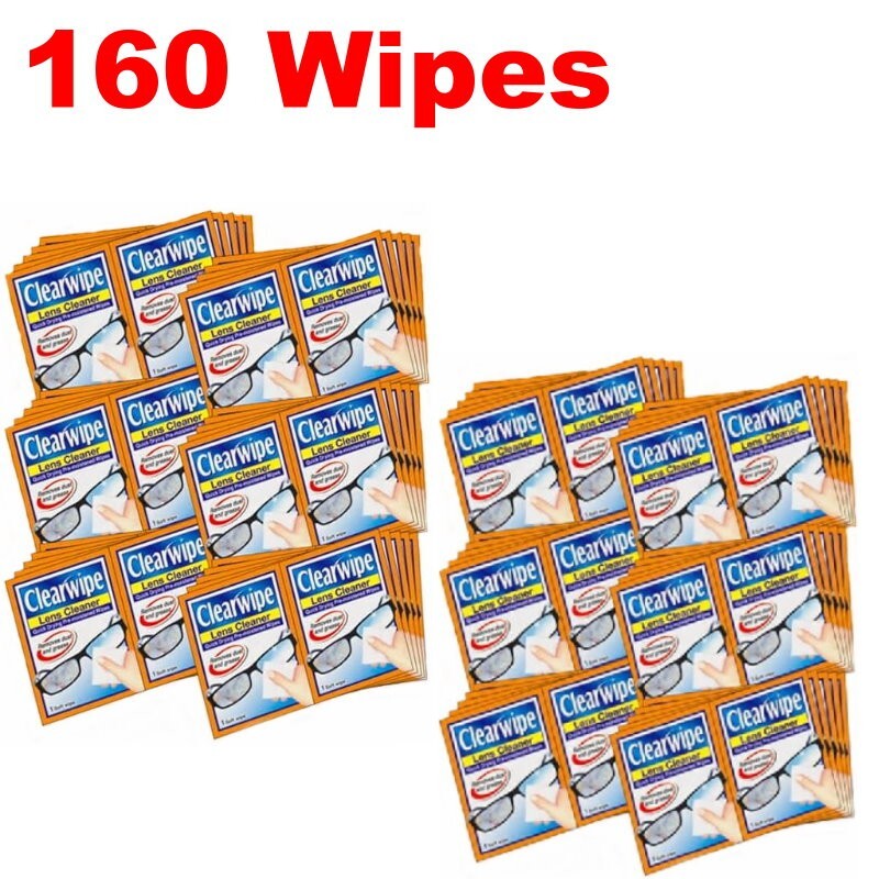 Clearwipe Lens Cleaner Wipes Streak-Free for Glasses, Screens, and Lenses