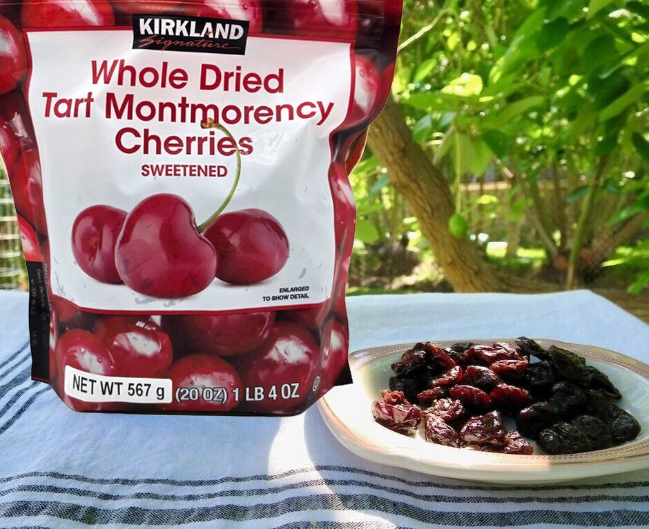 Whole Dried Tart Montmorency Cherries Sweetened Sealable Bag Healthy Fruit 567g
