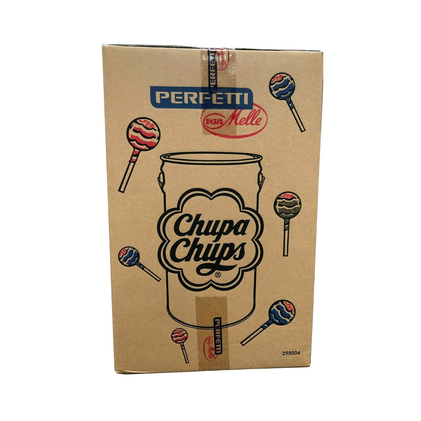 Chupa Chups Collectible Tin Storage Bucket with Lid & Handle Kids Toy Store Box