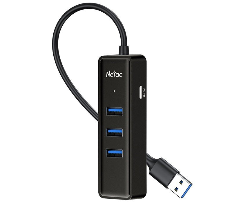 Netac 5-in-1 USB 3.0 Hub with 1000Mbps Gigabit RJ45 & Type-C Power Supply