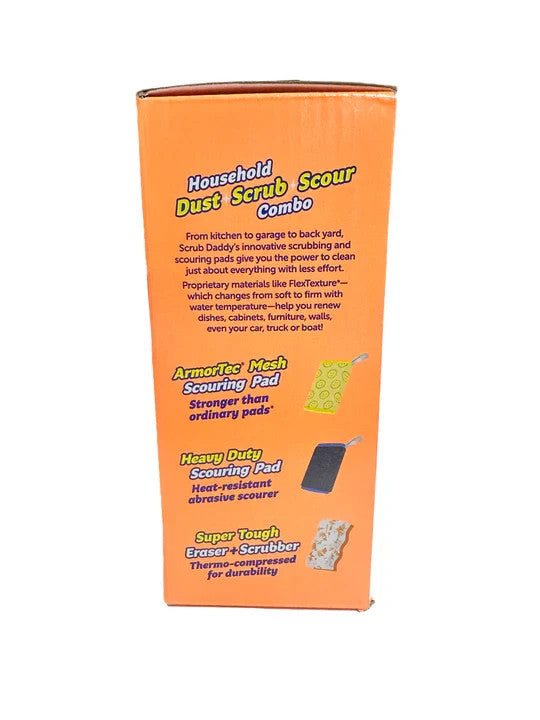 Scrub Daddy 12pcs Household Bundle Cleaning Set Sponge Scour Eraser Duster Daddy