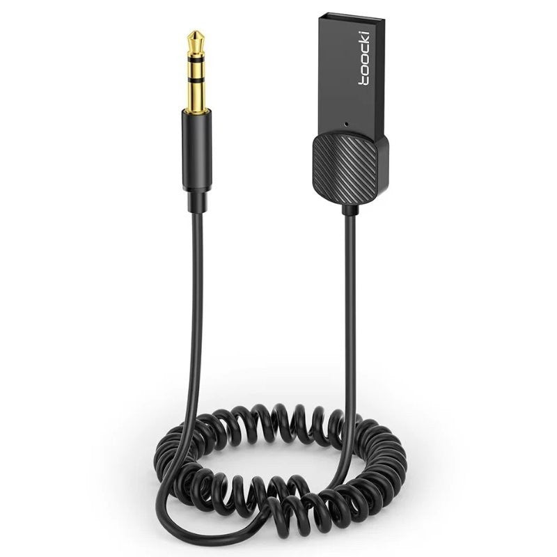TOOCKI 3.5mm AUX USB Car Bluetooth Receiver Adapter Music For Car, Hands Free
