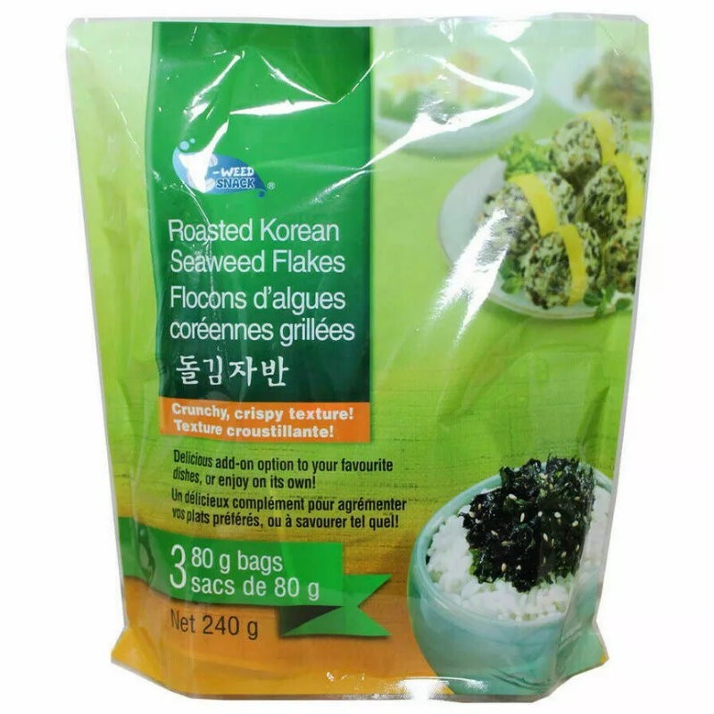 C-Weed Roasted & Seasoned Korean Seaweed Flakes Crispy Snack 80g/160g/240g