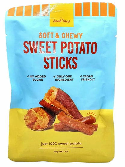 100% Sweet Potato Sticks Soft & Chewy Kids Healthy Lunch Snack Vegan 2 x 480g