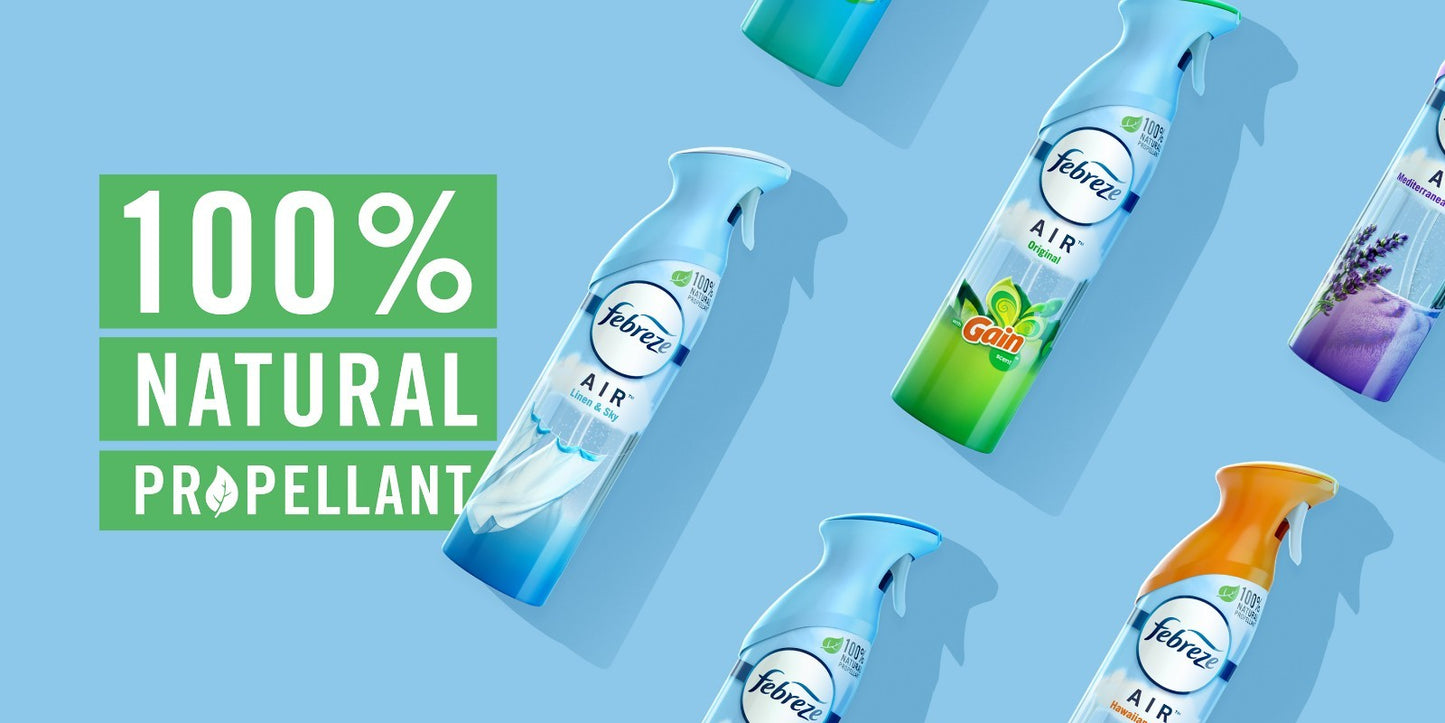 4 x Febreze Air Mist Effects Air Freshener Spray Luxe Ocen Downy Lavender April