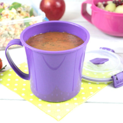 Sistema 3-Pack 656ml Microwave Medium Soup Mug Food Container BPA-Free