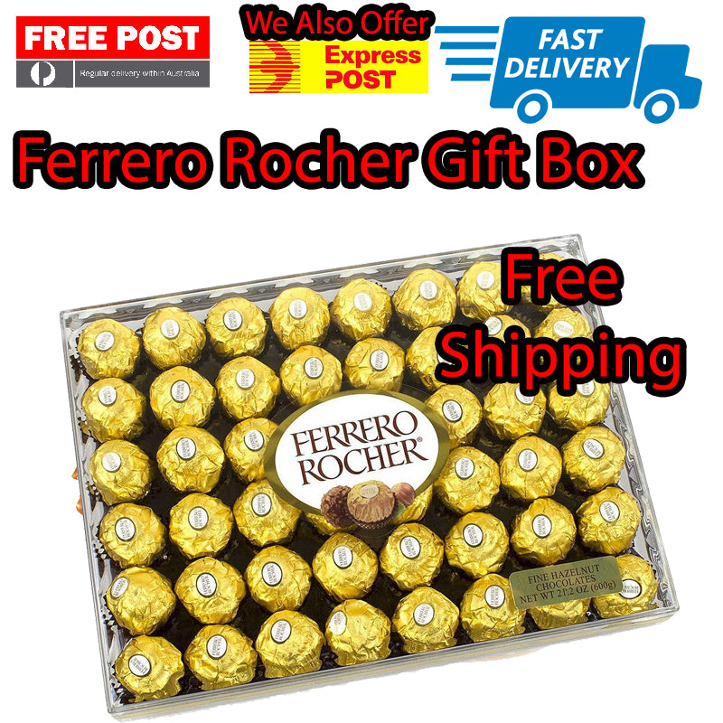 Ferrero Rocher Hazelnut Fine Milk Wafer Premium Chocolate 600g 48 Piece Box Gift