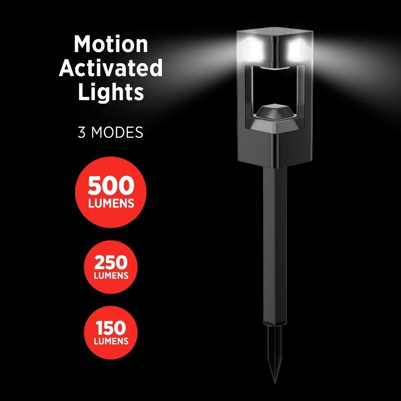 Infinity X1 2-Pack CREE SMD Pathway Motion Activated 500 Lumen Solar Path Light