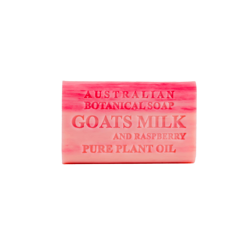 Australian Botanical Goats Milk & Raspberry Body Gentle Wash Bar Soap 8 x 200g
