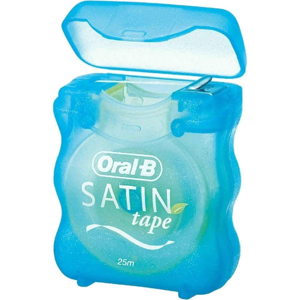 2 x25m Oral-B Satin Tape Dental Floss Mint Healthy Teeth Protection Fresh Breath