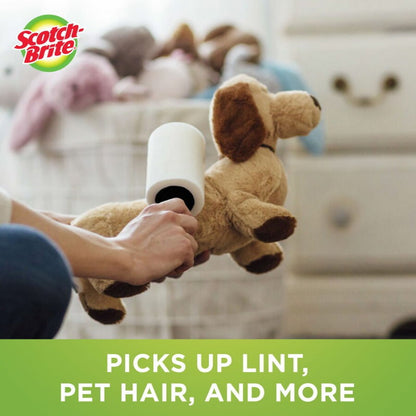 3M Scotch Brite 50% Stickier Lint Roller Dust Remover Up to 5 x 95 Sheets