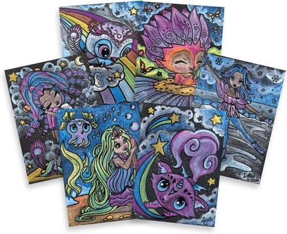 NEBULOUS STARS Pitch Black Art Set Glow in the Dark w/ Eclipsia's Full Story