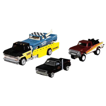 Hot Wheels Premium Collector Set Texas Drive'Em Chevy Pickup Trucks HCP99 1:64