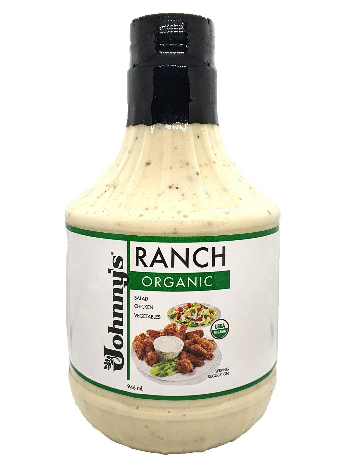 Johnnys Organic Ranch Style Salad Chicken Vegetable Dressing Sauce USA 946mL