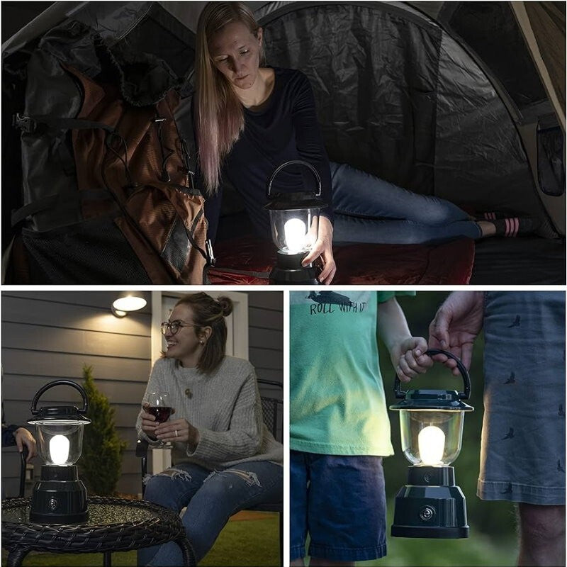 GE Enbrighten IPX4 Water-Resistant Impact-Resistant Dimmable LED Camping Lantern