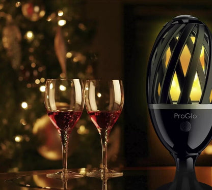 ProGlo IP65 Indoor/Outdoor LED Flame Effect Torch w/ Spike, Stand & USB Charging
