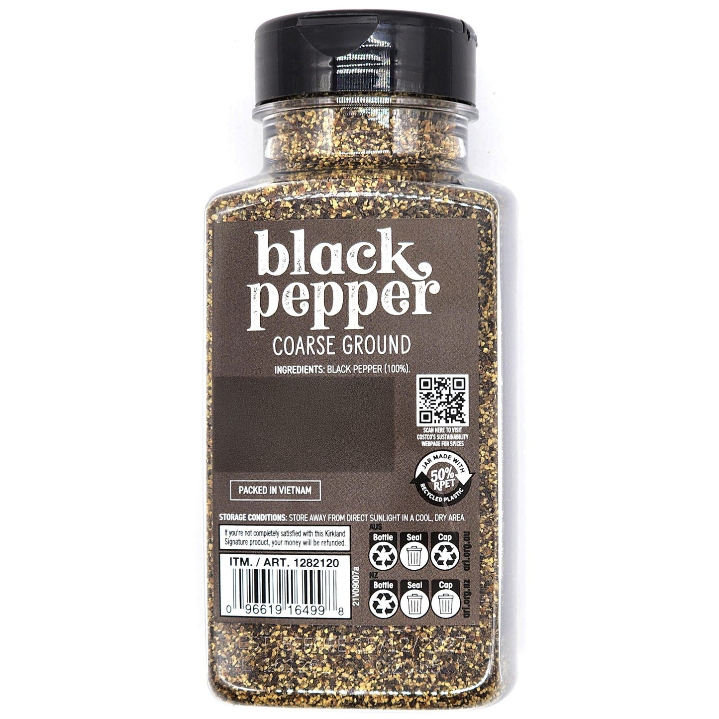 Kirkland Signature Coarse Ground Black Pepper Kosher Herbs Spices Seasoning 360g