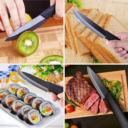 Ankway Ceramic Knife Set of 5 - Professional Chefs Knives Set for Cooking