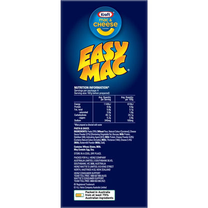 Kraft Easy Mac & Cheese Microwave Macaroni Pasta Classic Cheese Dinner 24 x 70g