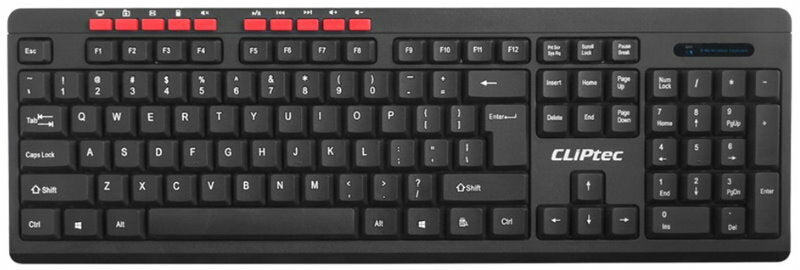 CLiPtec RZK339 ESSENTIAL AIR Wireless Multimedia Keyboard and Mouse Combo Set
