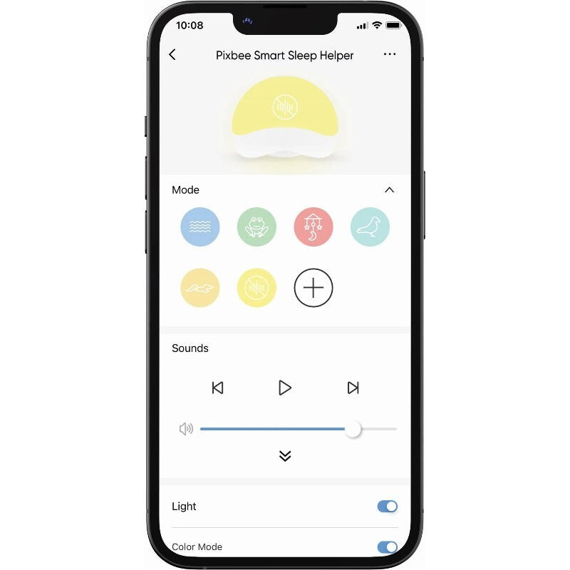 Pixbee Resti Smart Sleep Helper with Light & Sound - Sleep Smart Nursery Light