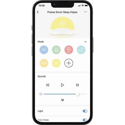 Pixbee Resti Smart Sleep Helper with Light & Sound - Sleep Smart Nursery Light