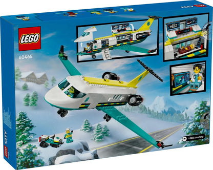 LEGO 60465 City Emergency Air Ambulance Airplane Rescue Aircraft Model Set 403pc