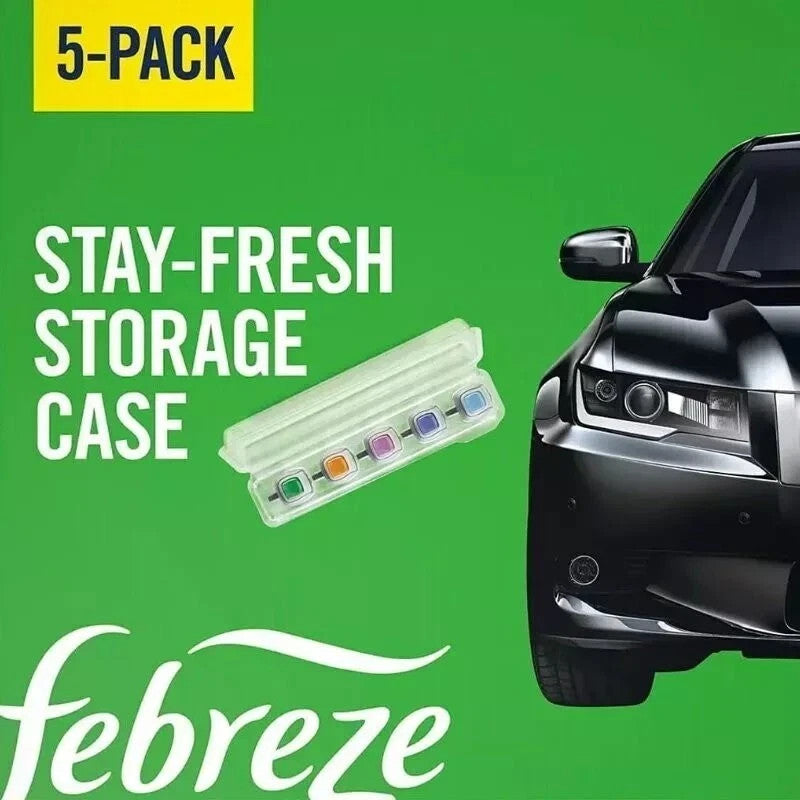 Febreze 5-Pack Mini Car Air Freshener Vent Clips Scents 5 x 2mL Up to 200 Days