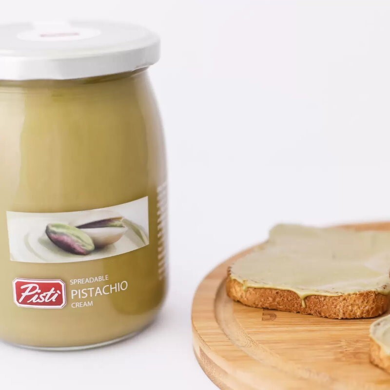 Pisti Sicilian Spreadable Pistachio Cream Spread 600g Italian Sweet and Velvety