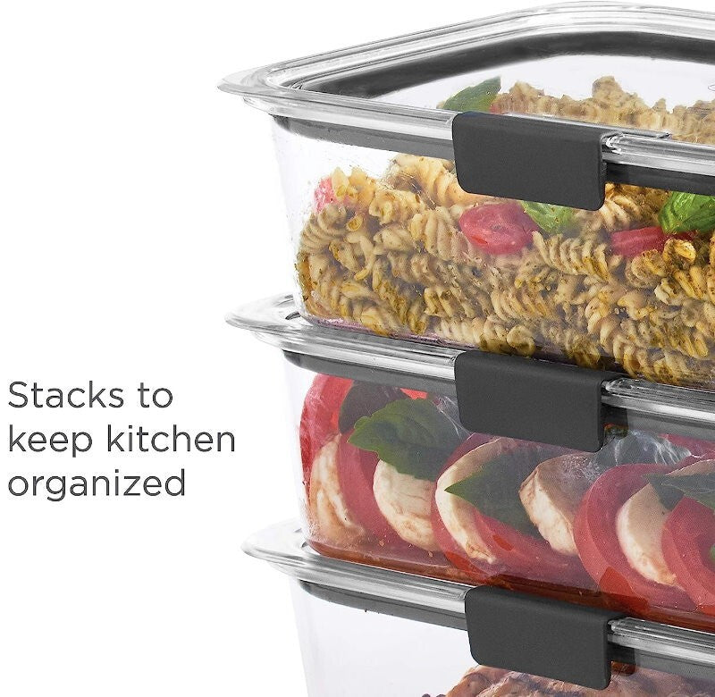 Sistema Brilliance 14 Piece Food Storage Set with Lids - Leak Proof, BPA Free