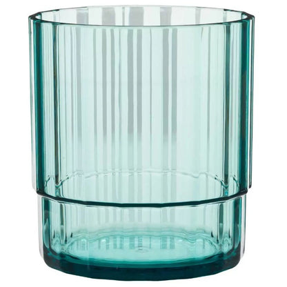 Acrylic Lagoon Pitcher with 4 Stackable Tumblers - Break-Resistant, Rainbow