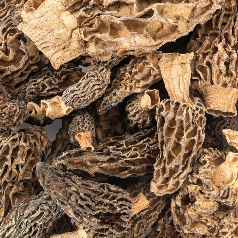 Shan Ye Xiao Shi Handpicked Dried Morel Mushroom Gucchi Morchella Pinecone 250g