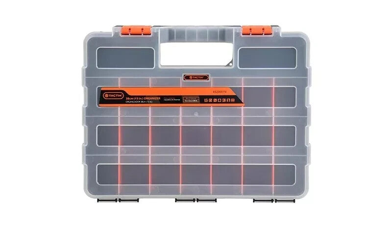 Screw Nut Bolts Organiser 22 Removeable Tab Divider Compartment Storage Tool Box