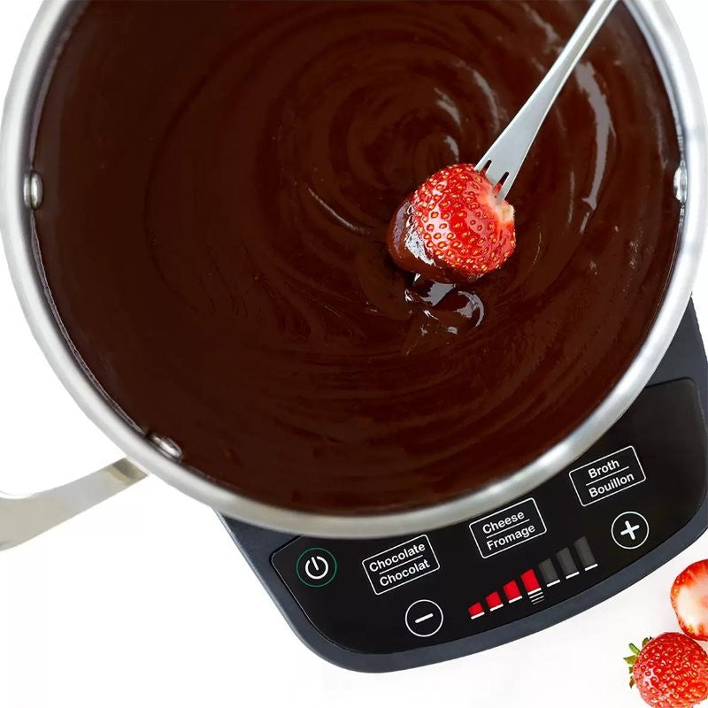 Ricardo 11 Pieces Electric Fondue & Hot Pot Set 3L with 8 Color-Coded Forks