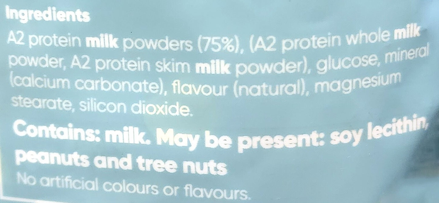 Ozi Choice A2 Calcium Milky Bites Mini Bags Kids Nutritious Vanilla Snack 300g