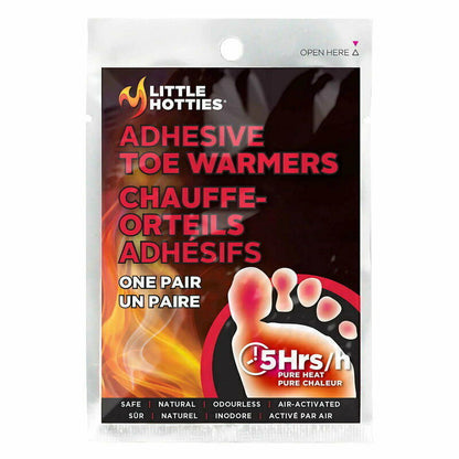 LITTLE HOTTIES 5 Hours Toe Warmers Indoor Outdoor Safe Natural Ski Winter
