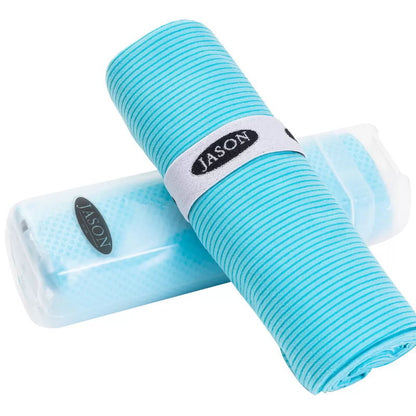 2 Pack Jason Gym Towel Set - Instant Cooling Towel & Ribbed Drying Towel