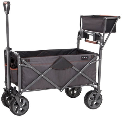 MacSports XXL Heavy Duty Collapsible Outdoor Push Pull Folding Wagon All Terrain