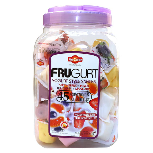 Frugurt Yogurt Style 45 Squeezable Portable Cups Kids Healthy Lunch Break Snack
